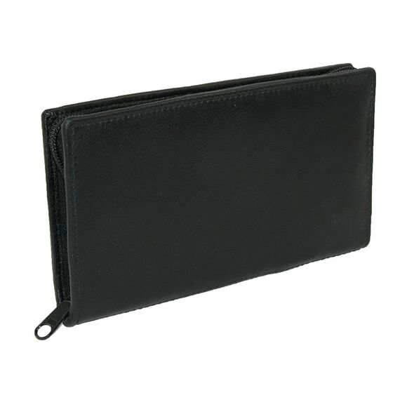 Paul & Taylor Leather Zippered Checkbook Cover and Wallet - Picture 1 of 2